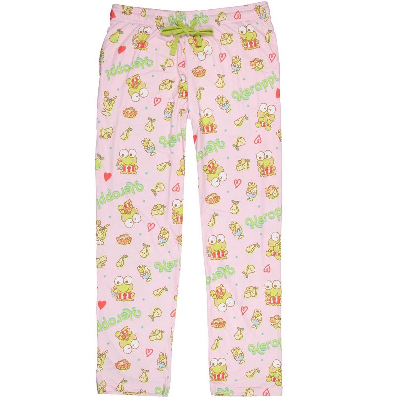 Sanrio Keroppi Women's Pajama Pants Allover Print Adult Lounge Sleep Bottoms, 5 of 6