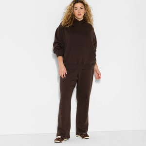 Women's Mid-Rise Slim Straight Sweatpants - Wild Fable™ - 1 of 3