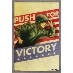 Trends International Call of Duty: WWII - Push Framed Wall Poster Prints - 1 of 4