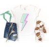 The Juniper Shop Layered Lightning Bolt Girls Short Sleeve Tee - 2 of 2