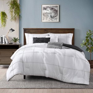 Femi Enzyme Washed Embroidered Comforter Set - Geneva Home Fashion - 1 of 3