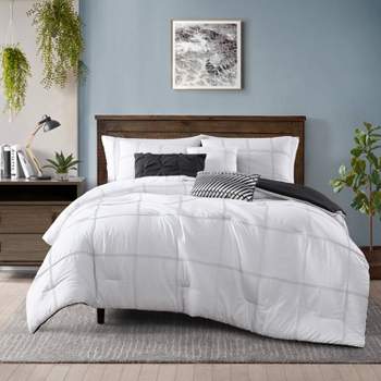 Queen 3pc Annika Cotton Gauze Comforter Set White - Geneva Home