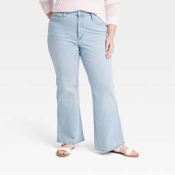 Roaman's Women's Plus Size Straight-leg Embroidered Jeans : Target