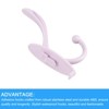 Unique Bargains Stainless Steel Durable Waterproof Adhesive Wall Mounted Coat Hooks and Hangers - 4 of 4