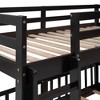 NicBex Twin Bunk Bed Multifunctional Design Loft Bed Pine Frame Bed Frame with Guardrails, Convertible Slide and Ladder, No Box Spring Required - 4 of 4