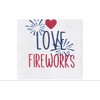 C&F Home Peace Love Fireworks Embroidered Cotton Flour Sack Kitchen Towel Patriotic Dishtowel Decoration - 3 of 3