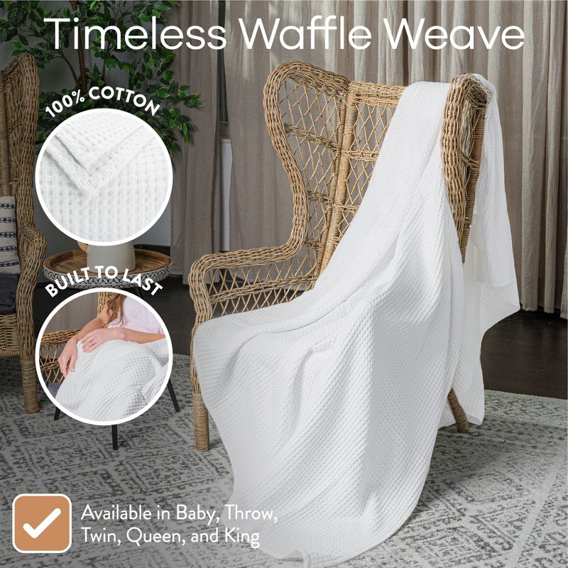 Waffle Blanket for Adults, Extra Large By Comfy Cubs, 3 of 6