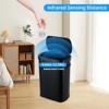13 Gallon Automatic Kitchen Trash Can, Motion Sensor Garbage Can with Soft Close Lid, Large Stainless Steel Recycle Bin for Office - 2 of 4