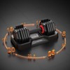 Adjustable Dumbbell, 25LBS Free Weights with Anti-Slip Handle and Storage Tray, Home Gym Strength Training Equipment - 2 of 4