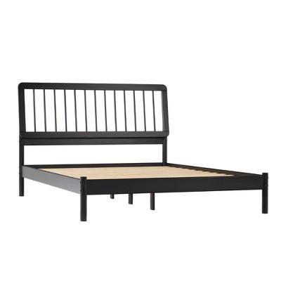Queen Size Wood Platform Bed with Headboard for Bedroom