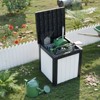 Okak 50 Gallon Water-Proof Deck Box, Lockable Resin Patio Storage Box, Outdoor Storage for Pool Accessories, Garden Tools - 4 of 4