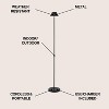 JONATHAN Y Mallory Modern Minimalist Indoor/Outdoor Iron Pleated Shade Rechargeable/Cordless Dimmable Integrated LED Floor Lamp - 3 of 4