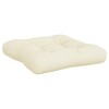 vidaXL Pallet Cushions 3 Pcs Cream Fabric - Polyester - Water-Resistant - Indoor/Outdoor Use - Garden/Patio/Family Sofa - 4 of 4