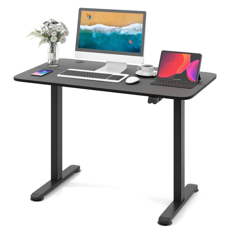 Costway Electric Standing Desk Height Adjustable Sit to Stand Computer Workstation Home Office, 1 of 10