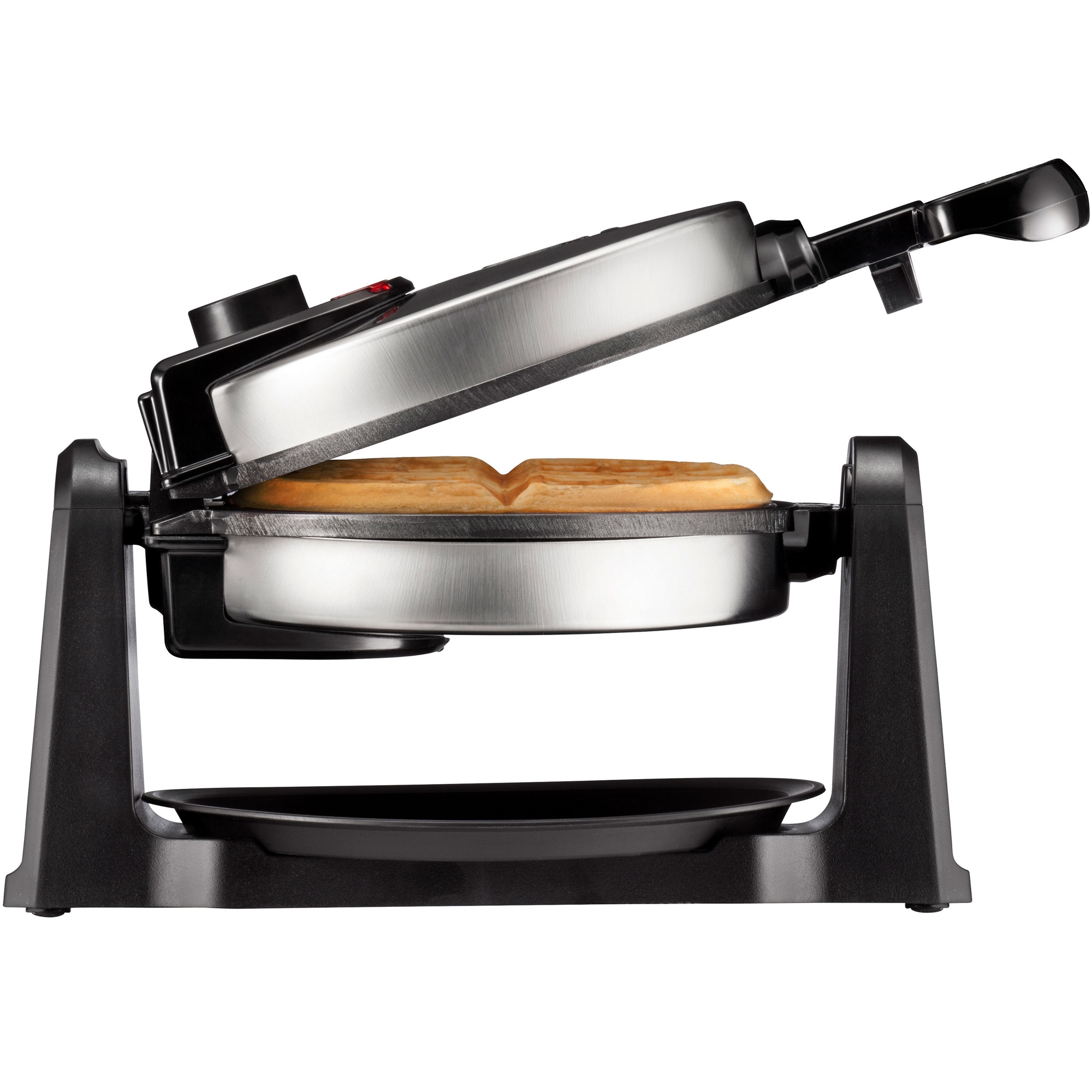 Chefman Flip Belgian Waffle Maker w/ Non Stick Plates, Adjustable Timer - Stainless Steel