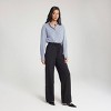 Women's Pull-On Linen Like Straight Leg Pants - A New Day™ - 2 of 4