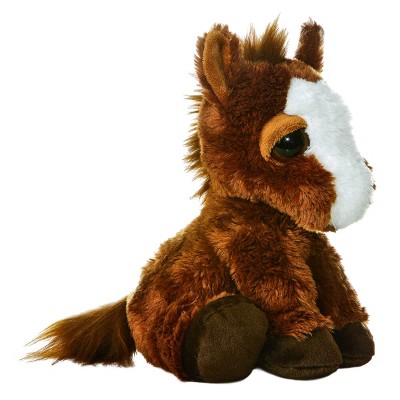 Aurora Medium Prancer Pony Dreamy Eyes Enchanting Stuffed Animal Brown 10"