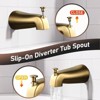 WOWOW Single Handle 5-Spray Tub and Shower Faucet 1.8 GPM with High Pressure Showerhead Valve Included - 3 of 4