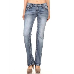 Women's Cheeky Skulls Jeans - Bus Stop - 1 of 3