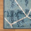 Contemporary Modern Geometric Cobblestone Indoor Runner or Area Rug by Blue Nile Mills - 4 of 4