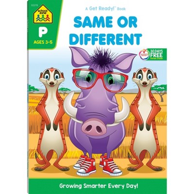 School Zone Same or Different Workbook - (Paperback)