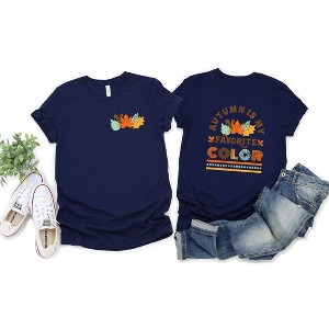 Simply Sage Market Women's Autumn Is My Favorite Color Colorful Front and Back Short Sleeve Graphic Tee - 1 of 4