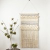 Saro Lifestyle Saro Lifestyle Fringe Braided Design Wall Hanging, Grey, - 3 of 4