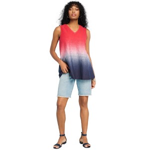 Roaman's Women's Plus Size American Ombre Swing Tank - 12, American Ombre - 1 of 2