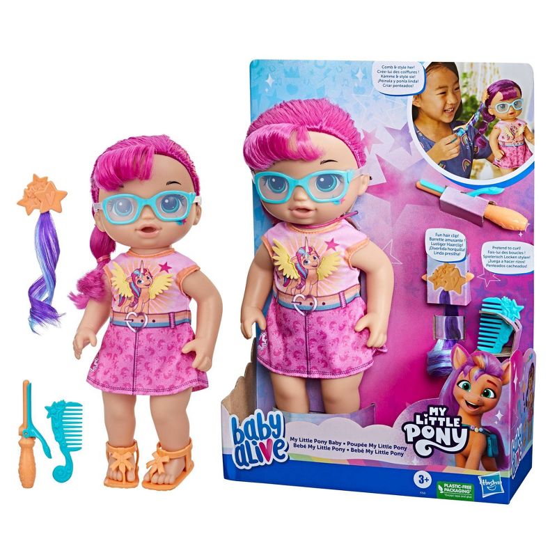 Baby Alive My Little Pony Baby Doll - Sunny Starscout, 4 of 13