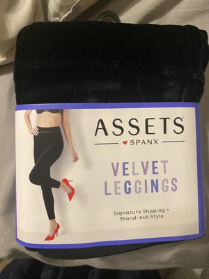 Assets By Spanx Women s Velvet Leggings Black 1x Target