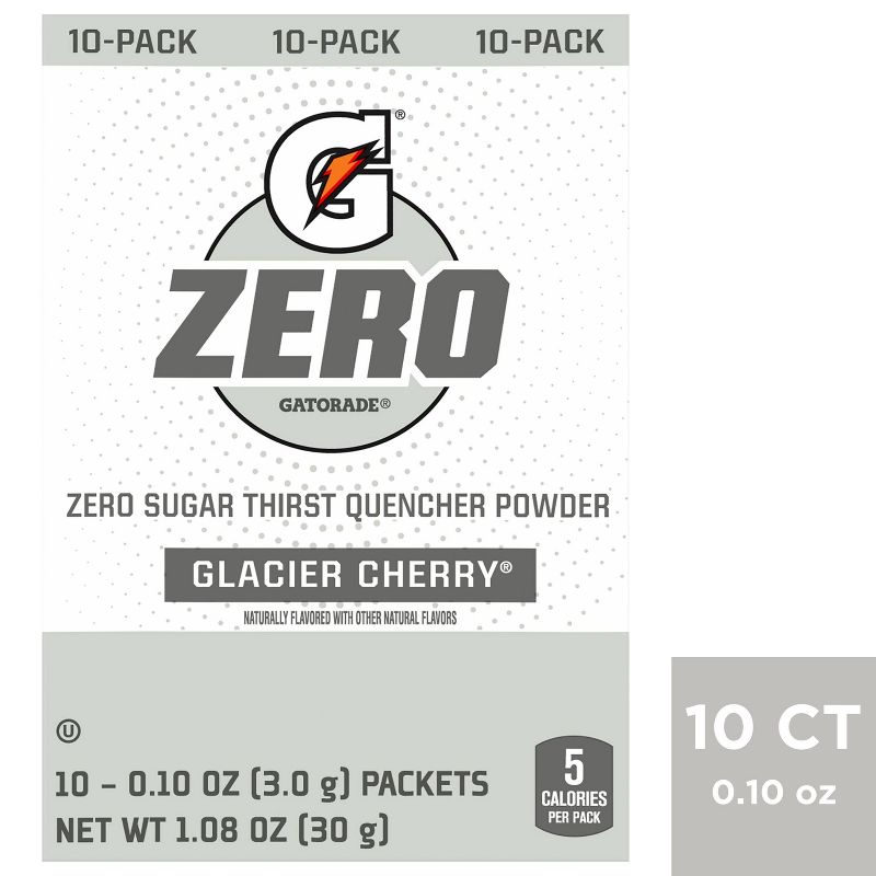 G Zero Glacier Cherry Sport Mix - 10pk/0.084oz Pouches, 1 of 5