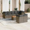 vidaXL Garden Sofa Set Grey and Brown PE rattan 9 Piece Set Modular - 2 of 4