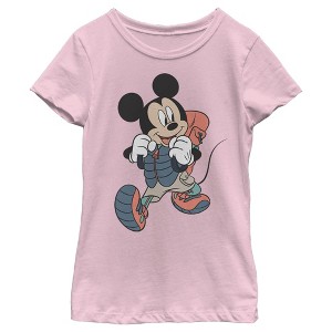 Girl's Disney Mickey Mouse Hiker T-Shirt - 1 of 4