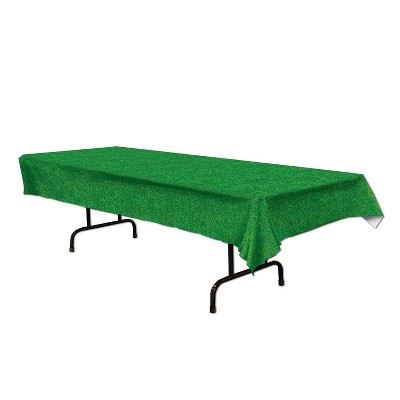 Beistle 54" x 108" Grass Tablecover; Green 2/Pack 57933