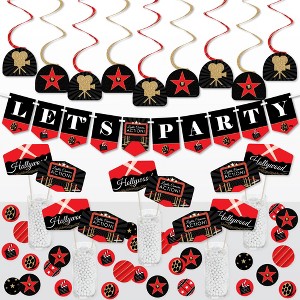 Big Dot of Happiness Red Carpet Hollywood - Movie Night Party Supplies Decoration Kit - Decor Galore Party Pack - 51 Pieces - 1 of 4