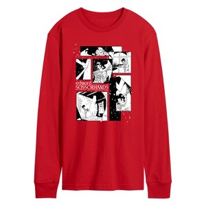 Men's - Edward Scissorhands - Comic Panels Long Sleeve Graphic T-Shirt - 1 of 2