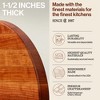 John Boos R18 R Board Wooden 1.5 Inch Thick Reversible Round Circular Carving Cutting Board - 3 of 4