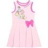 Disney Princess Ariel Snow White Rapunzel Belle Cinderella Big Girls 2 Pack Dresses multicolor / pink  - 2 of 4