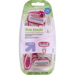 Women's 5 Blade Disposable Razors - up&up™ - 1 of 4