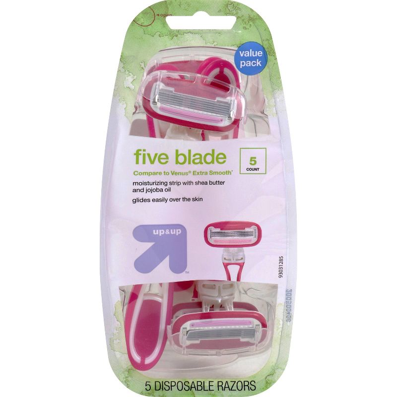Women's 5 Blade Disposable Razors - up & up™, 1 of 10