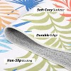 Botanical Washable Rug – Blue Low Pile Carpet, Non-Shedding, Stain & Slip Resistant, Easy-Clean for Living Room or High Traffic Areas - 3 of 4