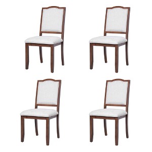 Vynxaria Beige Cherry Farmhouse Dining Chairs Set of 4 Dining Chair - 1 of 4