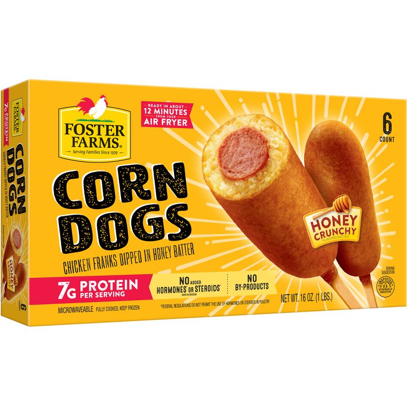 Foster Farms Corn Dogs - Frozen - 16oz/6ct, 1 of 11