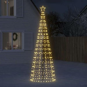 Aghana Digitals 570 LED Warm White Outdoor Christmas Tree with 8 Lighting Effects, Sturdy Metal - 1 of 4