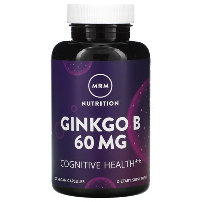 MRM Ginkgo B, 60 mg, 120 Vegan Capsules, Herbal Supplements