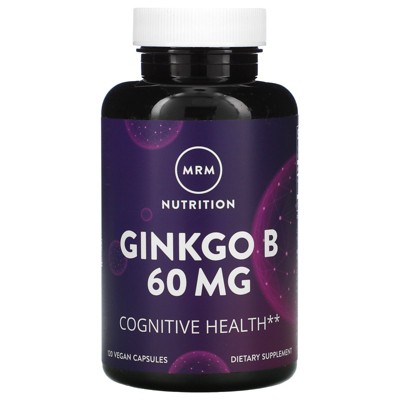 MRM Ginkgo B, 60 mg, 120 Vegan Capsules, Herbal Supplements