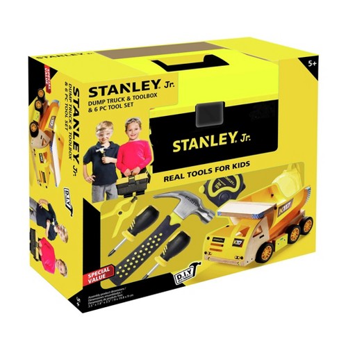 Stanley Jr. U030-k01-t07-sy 6-tool Bundle Wooden Dump Truck Kit New : Target