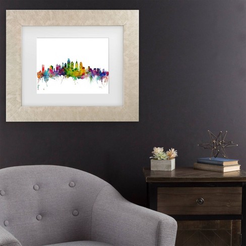 Trademark Fine Art Michael Tompsett Philadelphia Pennsylvania Skyline Matted Framed Art - image 1 of 4