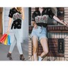 HAPPY BAY Women's Halloween Costumes Hawaiian Button Up Vintage Short Sleeve Caribbean Pirate Shirts Blouses for Women - 4 of 4