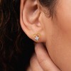GILDED 1/20, 1/10, 1/5 ct t.w. Lab Grown Diamond Heart Shaped Stud Earrings in 925 Sterling Silver ord 14KT Gold Plated Silver - 4 of 4